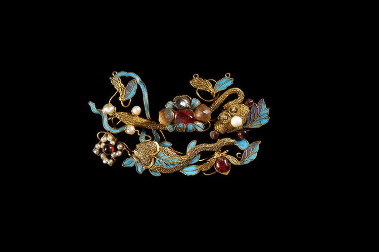 银镀金年年如意纹簪