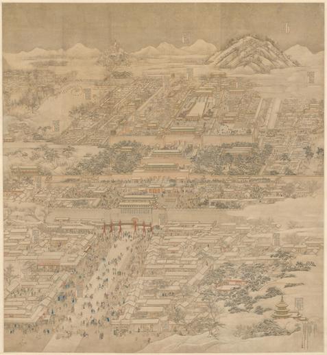 京师生春诗意图