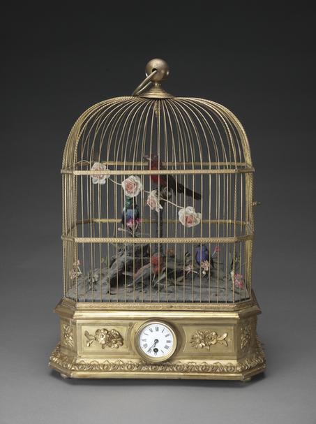 金漆木楼座鸟音笼表