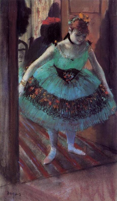 Dancer Leaving Her Dressing Room - circa 1879 - Private collection - pastel