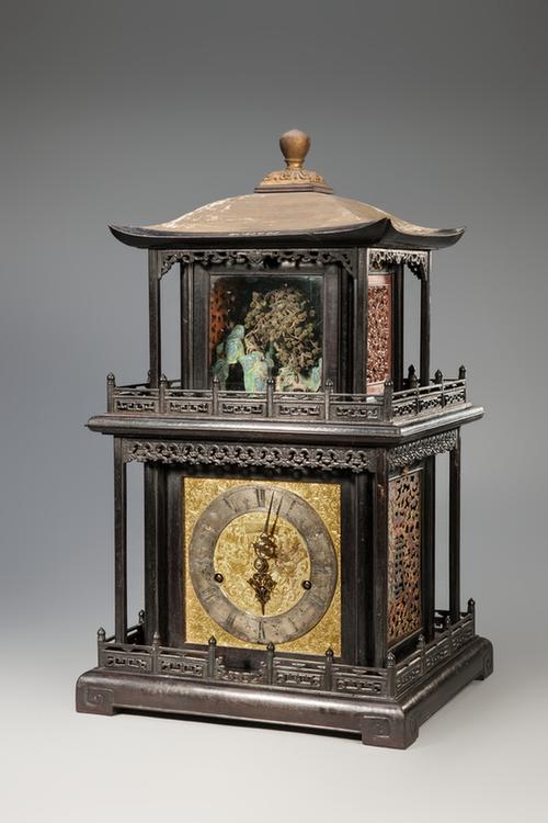 紫檀木楼三套转人钟