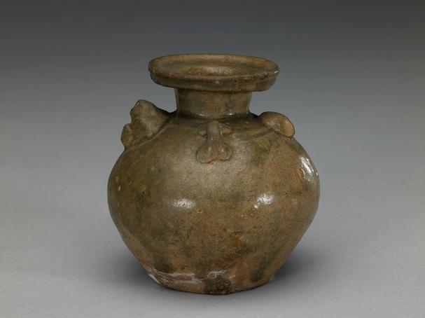 青釉凤首双系尊