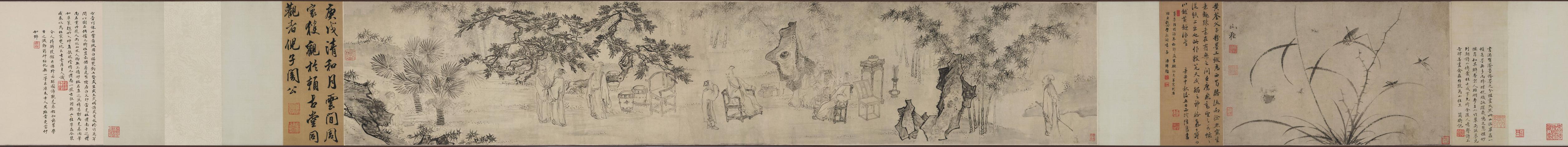 人物草虫图全卷