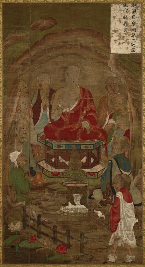 迦诺迦伐磋尊者（唐卡布本）