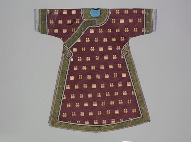 雪灰色三多纹江暗花绸衬衣拆片