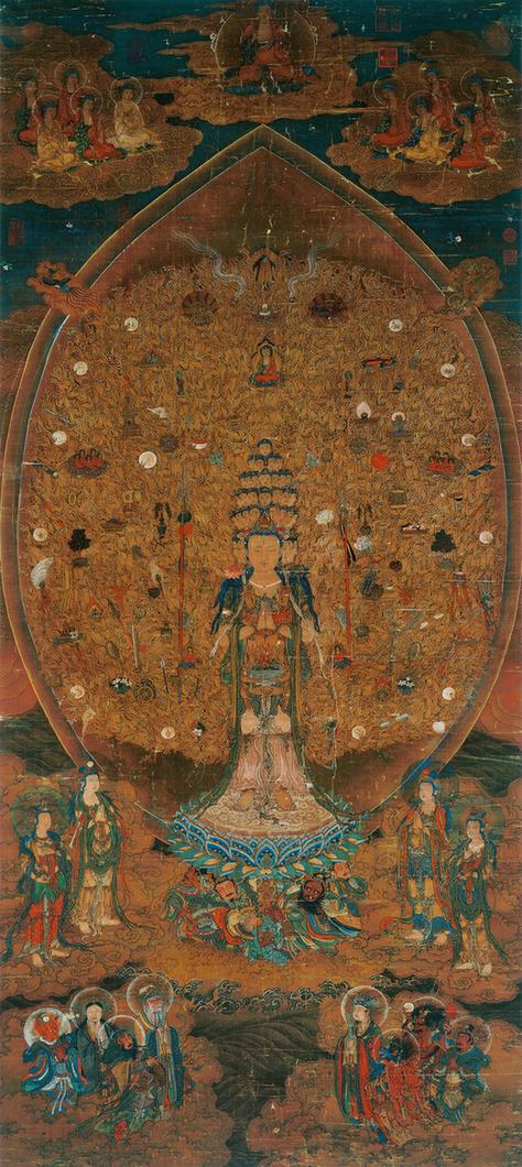 画千手千眼观世音菩萨