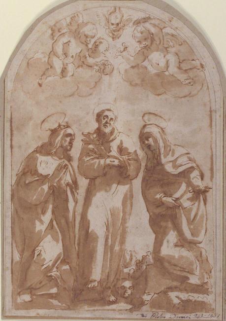 Pietro Damini--Saint Louis of France, Saint Francis