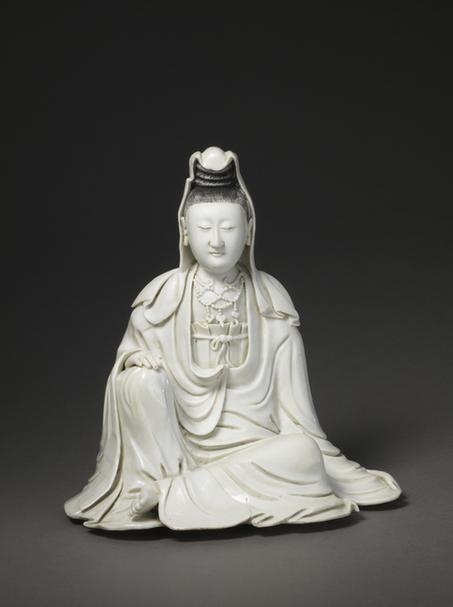 德化窑白釉观音像
